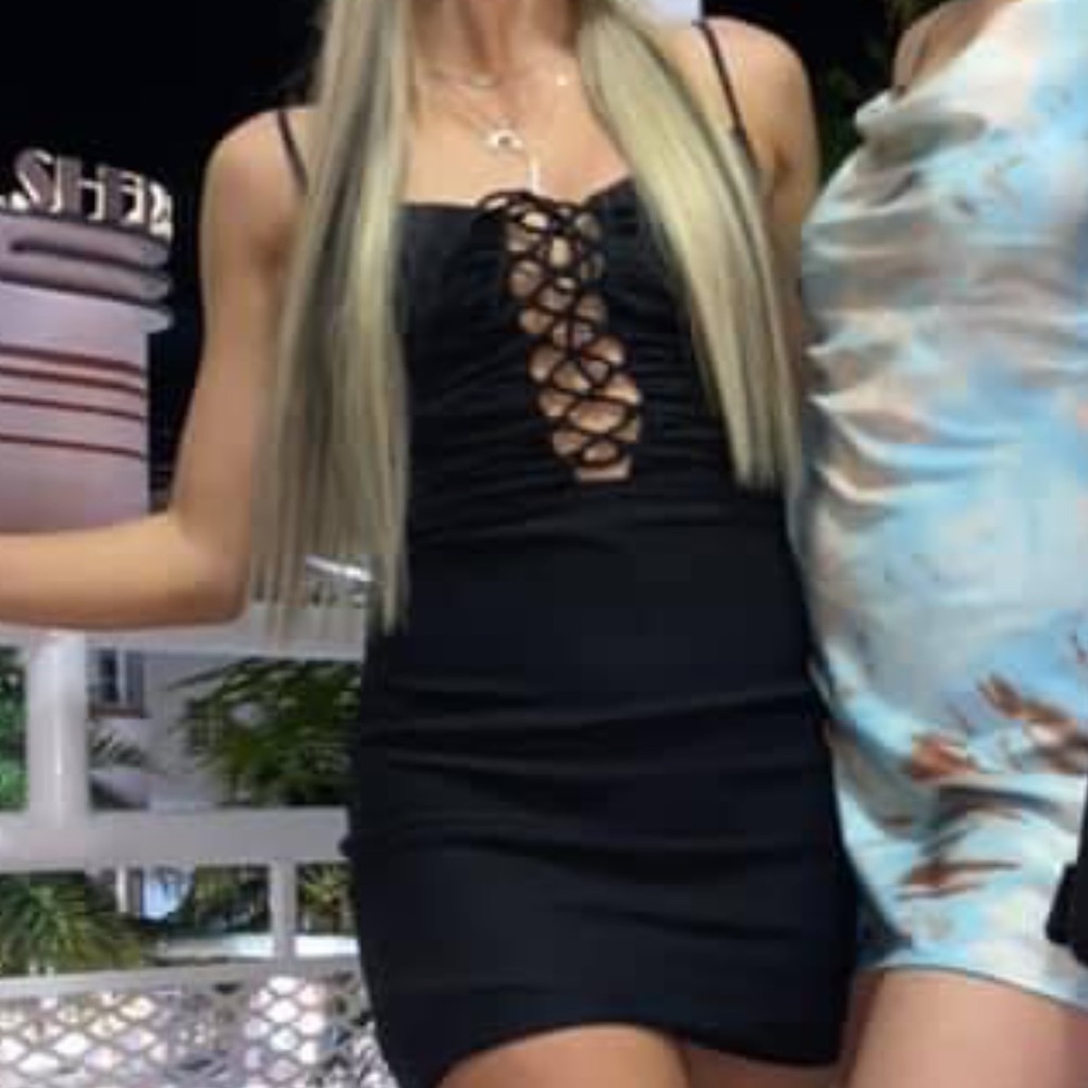 Black Mini Dress from Blue Blush Size Small